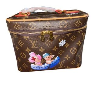 🔥 $180 SALE Fashion Lux Brown Monogram Makeup abah